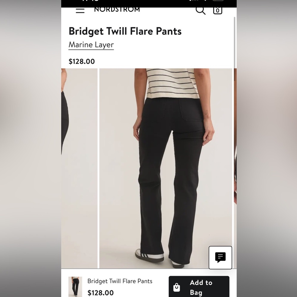 Marine layer Bridget twill pants